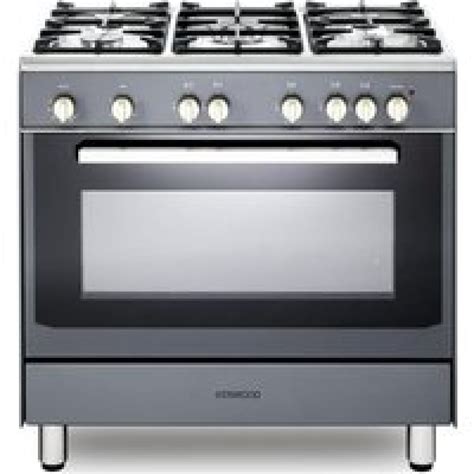 kenwood ck307g sl 90 cm gas range cooker grey & chrome